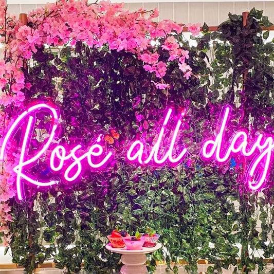 Rosé all day LED Neon Sign