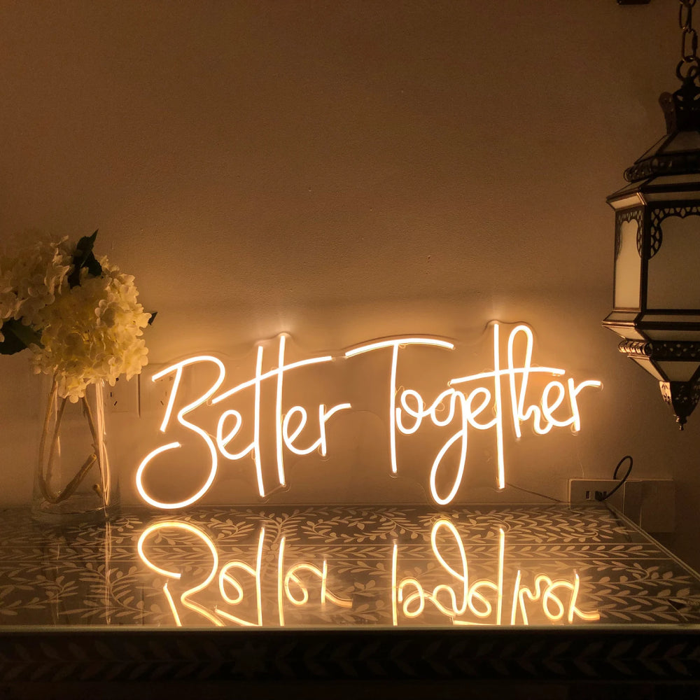 Custom wedding neon sign -Better Together