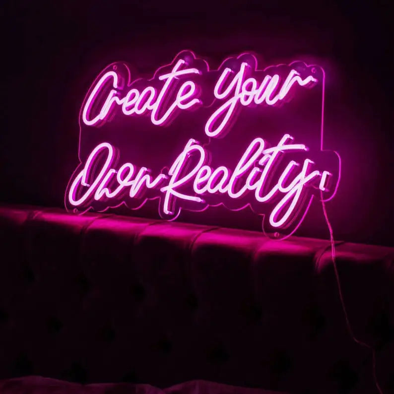 Create Your Own Reality Neon Lights - Purple