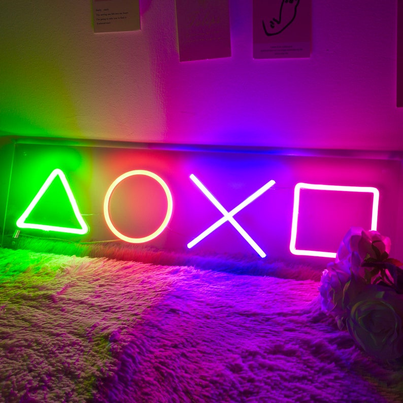 game room neon sign decor