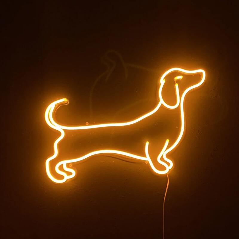 Dachshund Dog Neon Sign