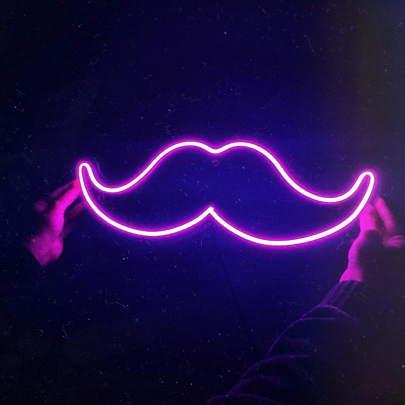 Mustache Led Neon Sign
