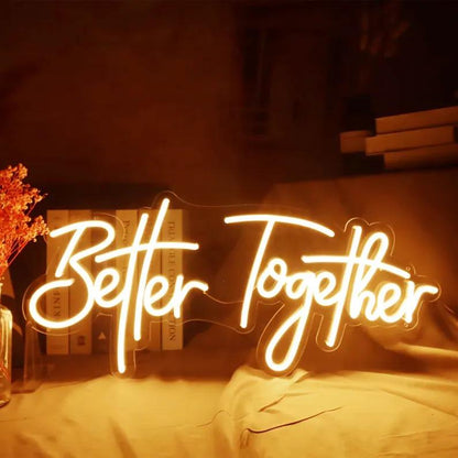 better together neon sign for sale | wedding neon sign | isneon 