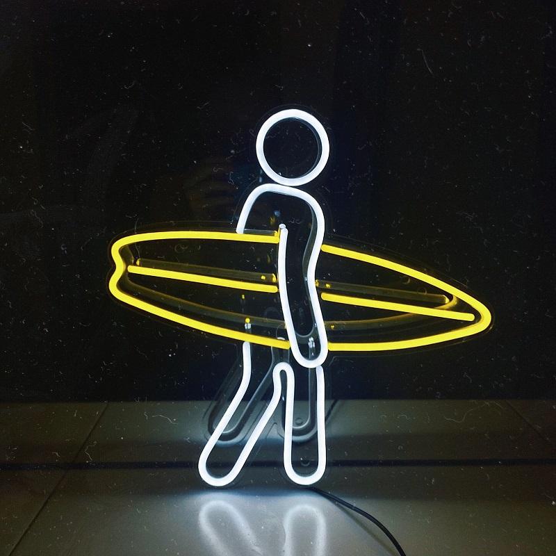 Surf Man LED Neon Sign