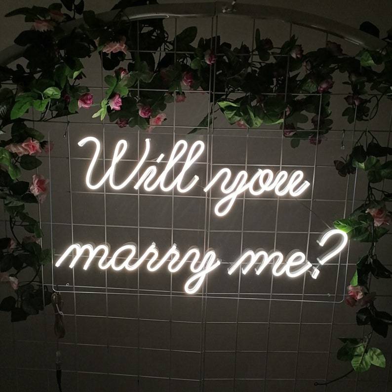 Will You Marry Me Neon Sign Light isneon