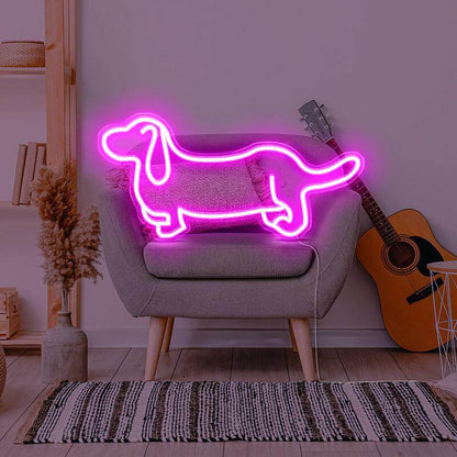 Dachshund Dog Neon Sign Light
