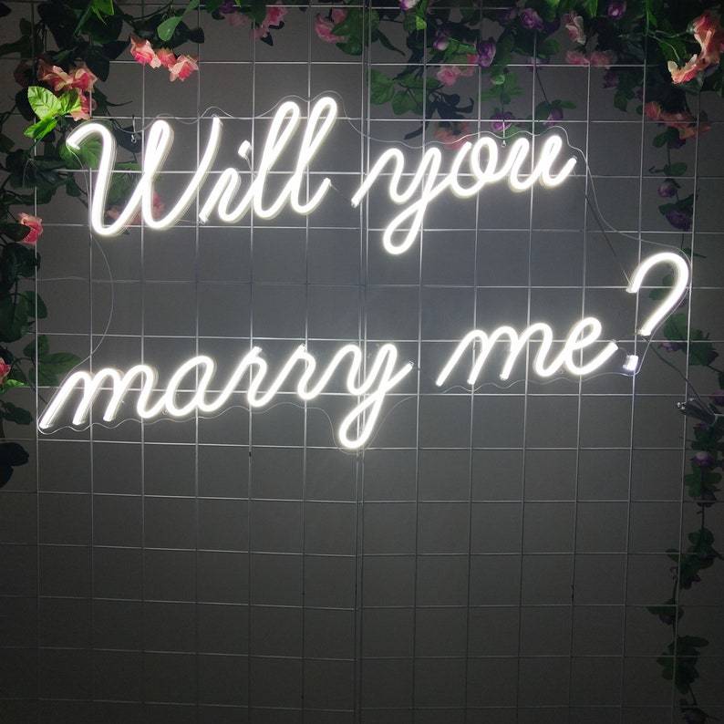 Will You Marry Me Neon Sign Light isneon