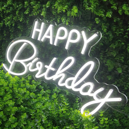 Happy Birthday Neon Sign | Baby Birthday Party Sign | ISNEON