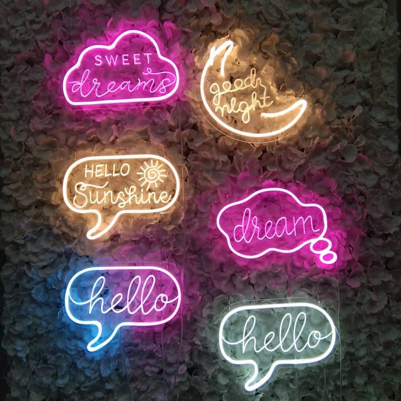 Small Sweet Dreams Neon Sign