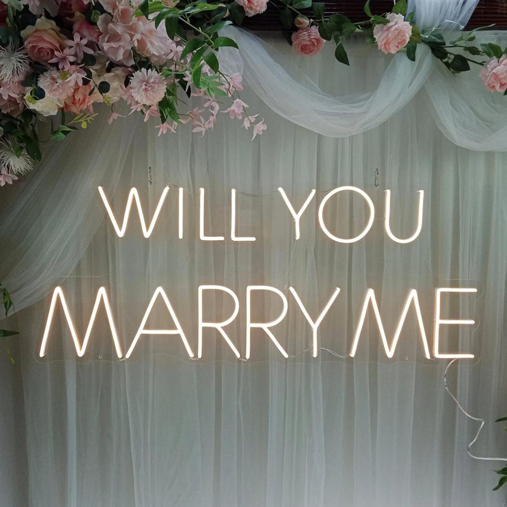 Will you marry me neon lights | wedding neon sign | isneon
