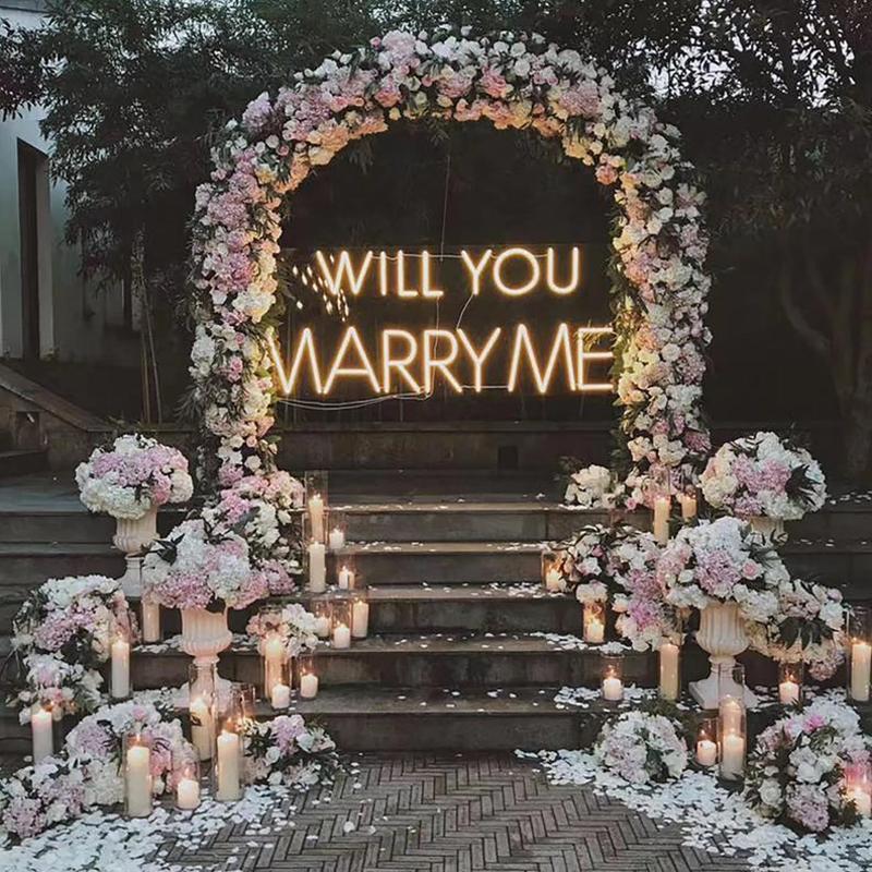 Will you marry me neon light sign | wedding proposal decoration | LED neon sign